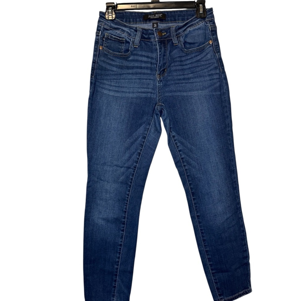 Judy Blue Los Angeles Womens Jeans Size 29 Dark Wash Denim Casual - Picture 1 of 3